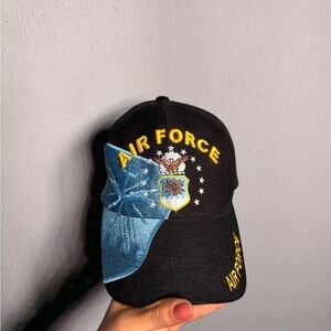Air Force Kids Cap - Black and Blue